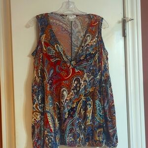 Venus top. Size medium. Blues and Browns in color.